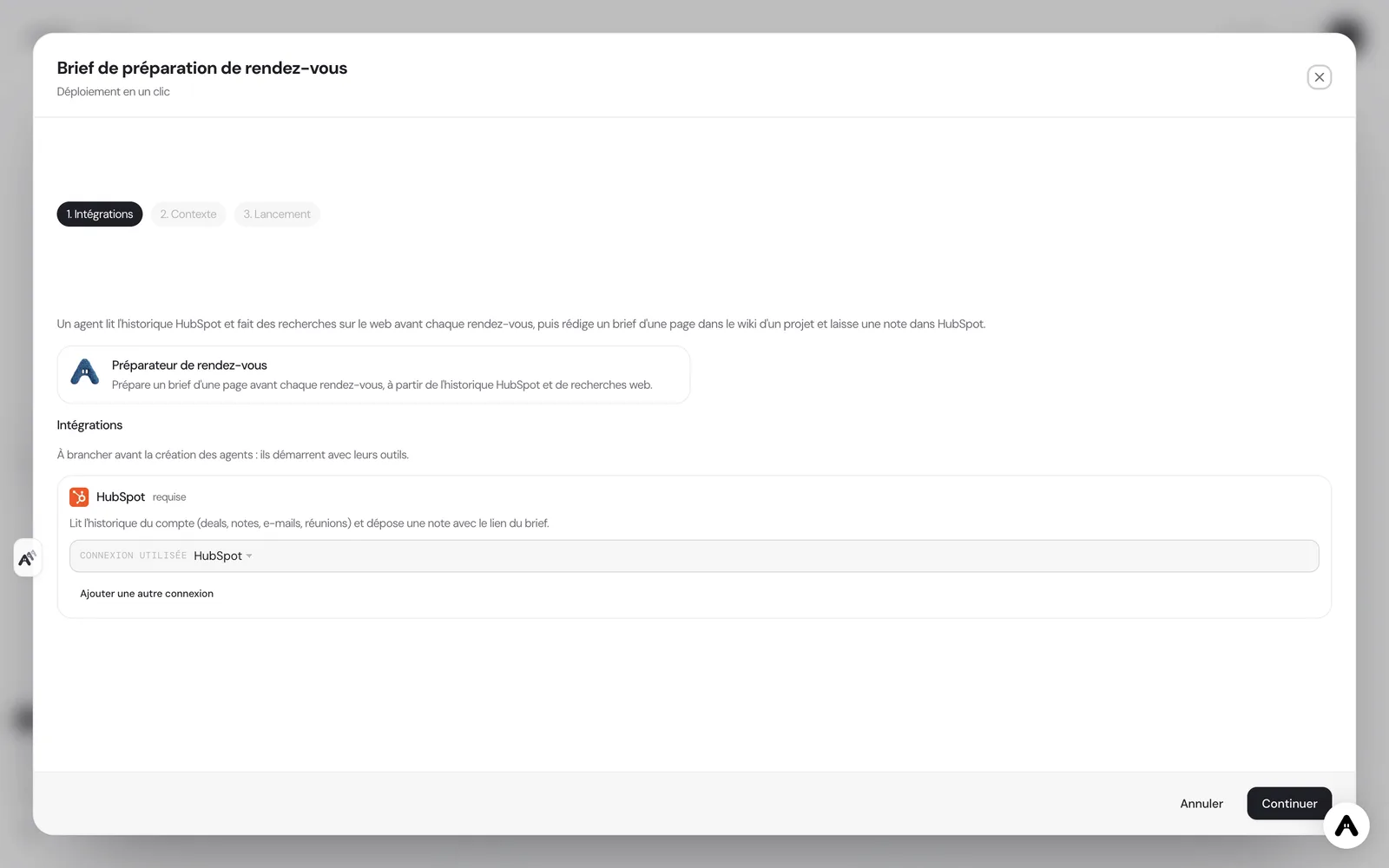 Scenario deployment window in Atako