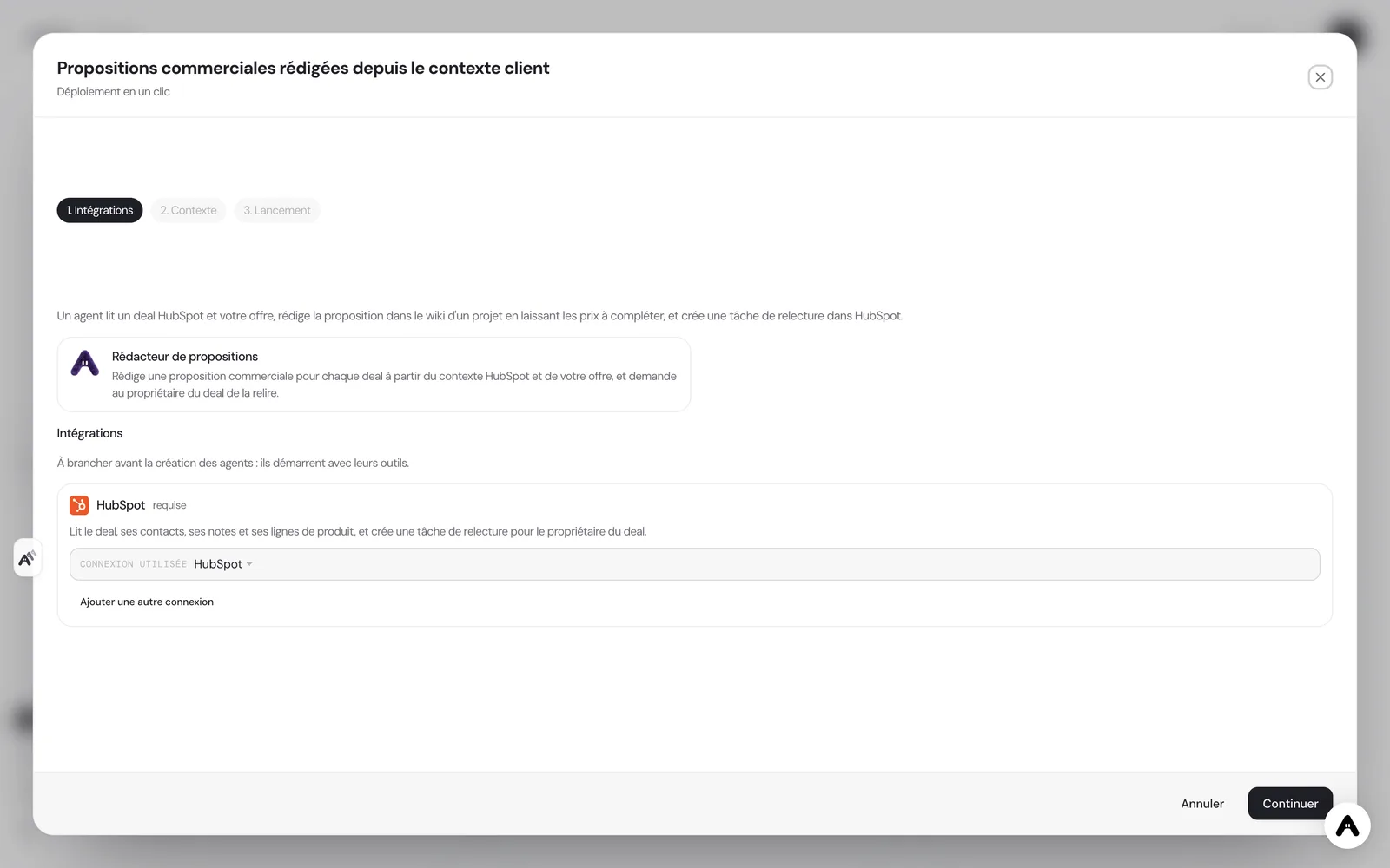 Scenario deployment window in Atako