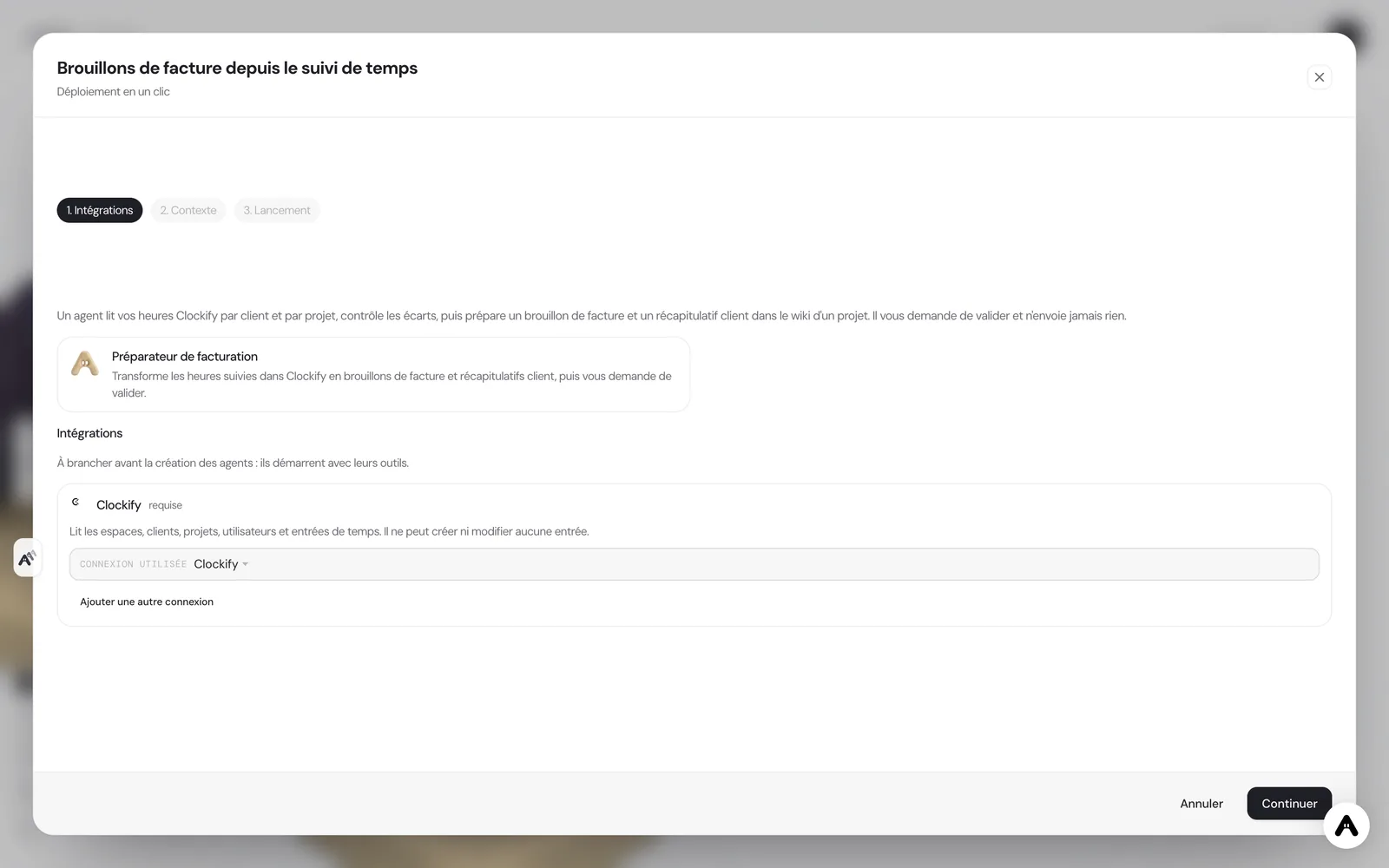 Scenario deployment window in Atako